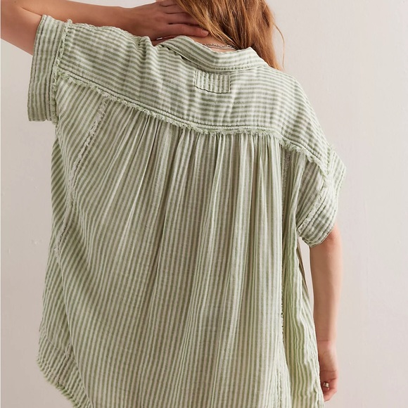 We The Free Sun Beams Indigo Shirt  Med - Picture 2 of 7